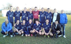 U19-1 à Solaize-Serezin avec les nouveaux maillots
