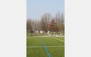 les lignes de couleur du stade