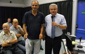 Gilles Urbinati reçoit la récompense fair play