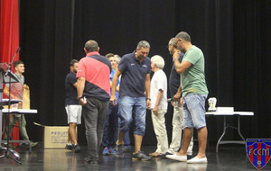 Remise des récompenses pour les U19 et leur accession en Ligue Honneur